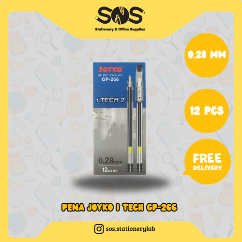 

Pena Joyko I Tech GP-266 Hitam 1 Pak