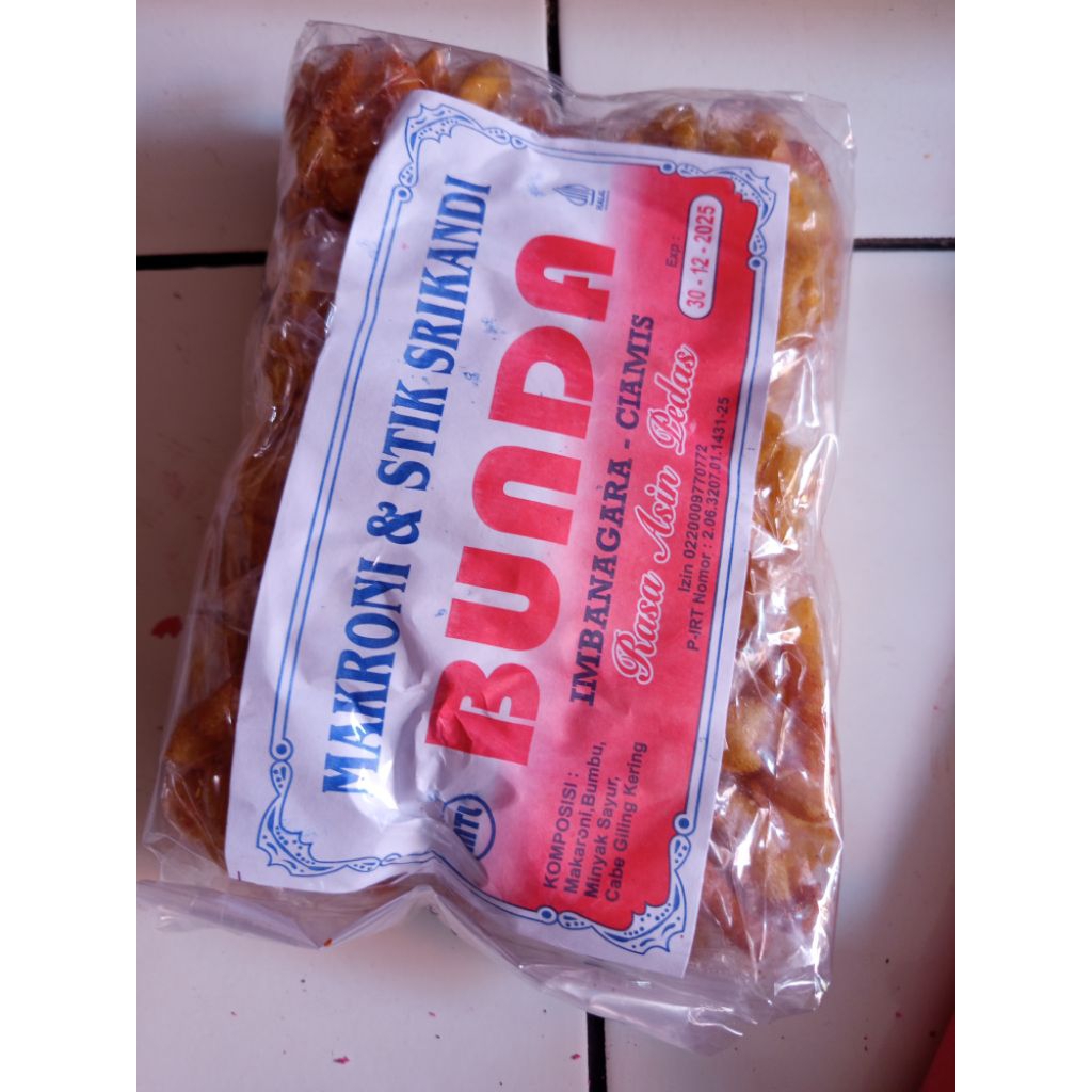 

BUNDA makaroni asin pedas isi 20pcs