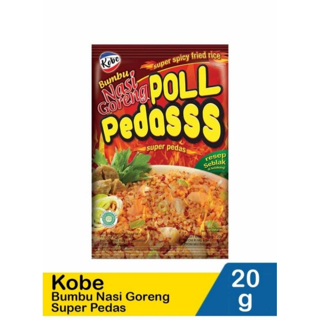 

Kobe Bumbu Nasi Goreng Super Pedas 20 gram
