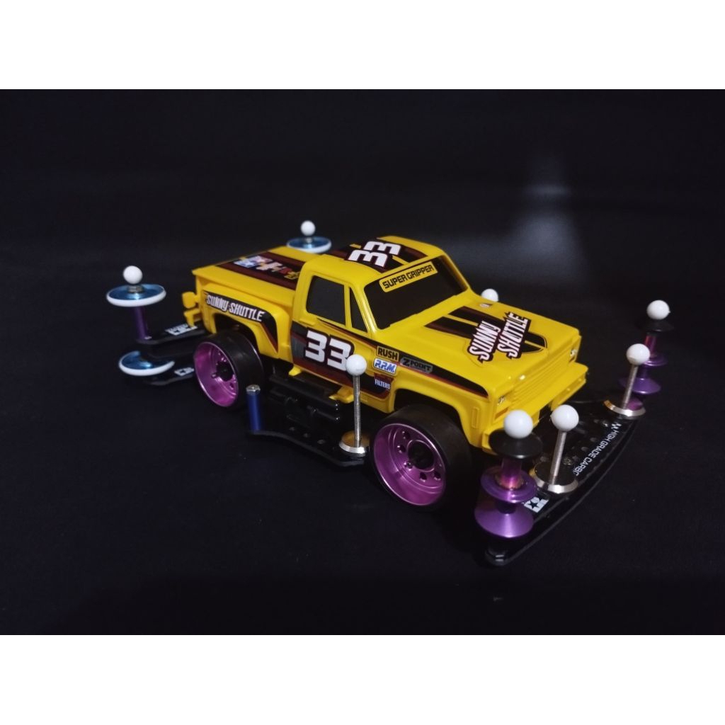 Tamiya mini 4wd shunny shuttle custom side damper RTR kompetisi