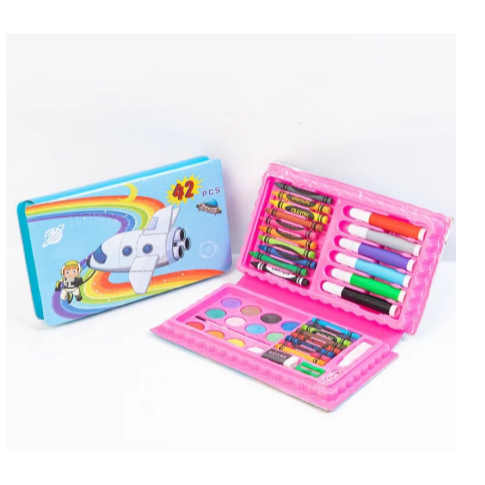

CRAYON SET ANAK 42 PCS | KRAYON MEWARNAI SET | PENSIL WARNA