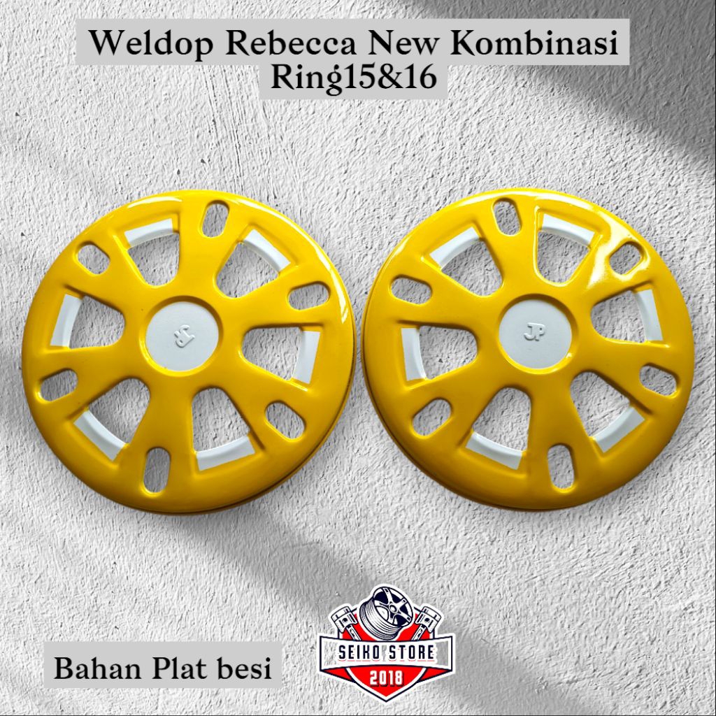 HARGA 1BIJI Weldop Dop Rebecca New Kombinasi Palang tebal ring15&16 truk canter dll