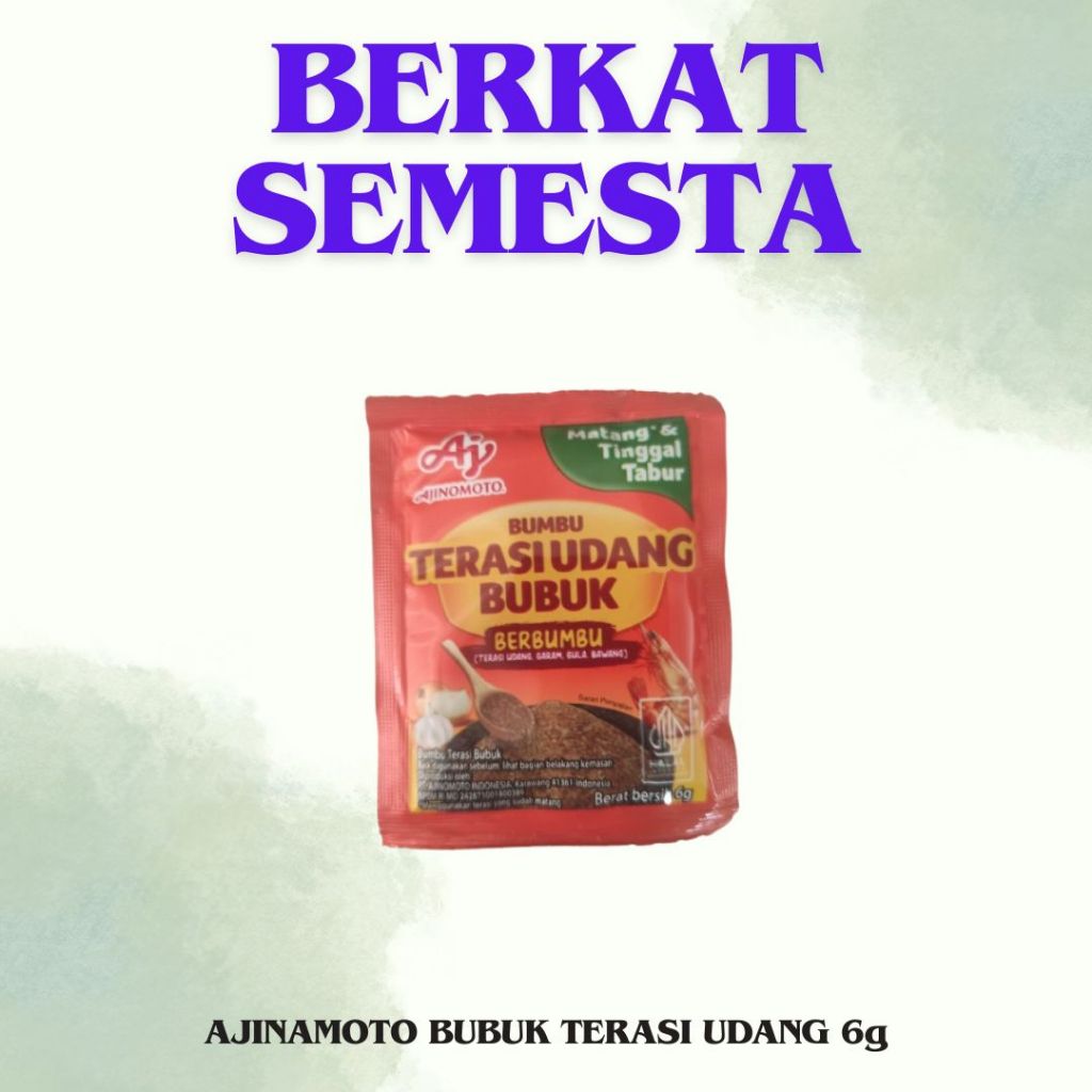 

AJINOMOTO BUBUK TERASI UDANG 6g