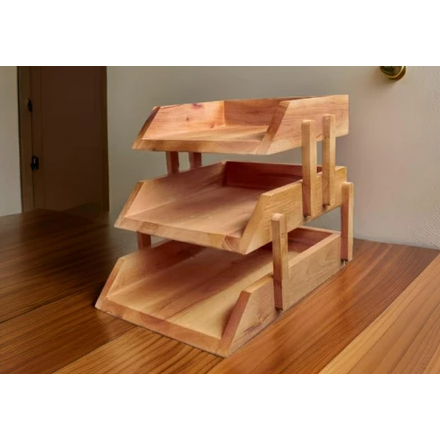 Rack Rak penyimpanan Kertas A4 F4 Rak 3 Susun Estetik Multifungsi