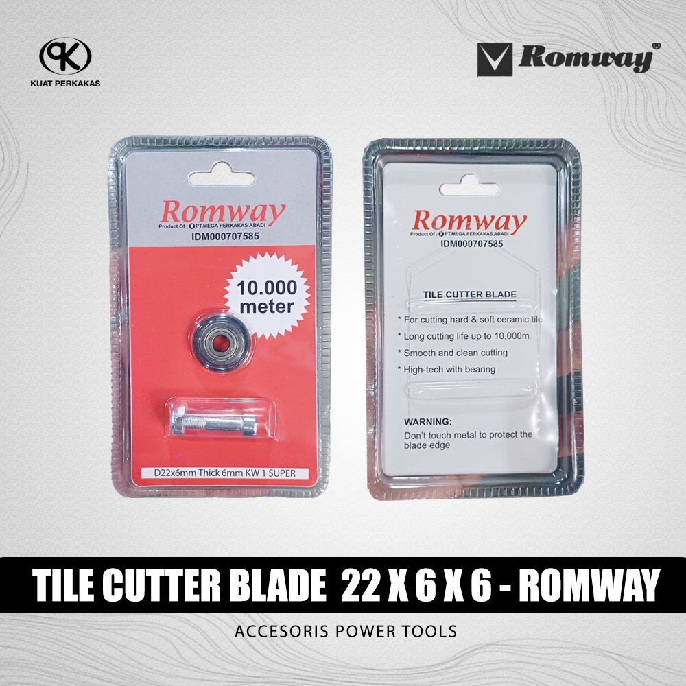 

ROMWAY tile cutter blade 22 x 6 x 6 / Mata Potong Keramik Granit