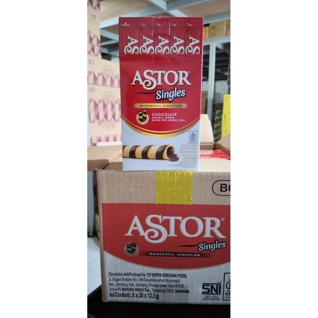 

Astor Singles Chocolate Roll Dus (8x20 @12.5Gr)