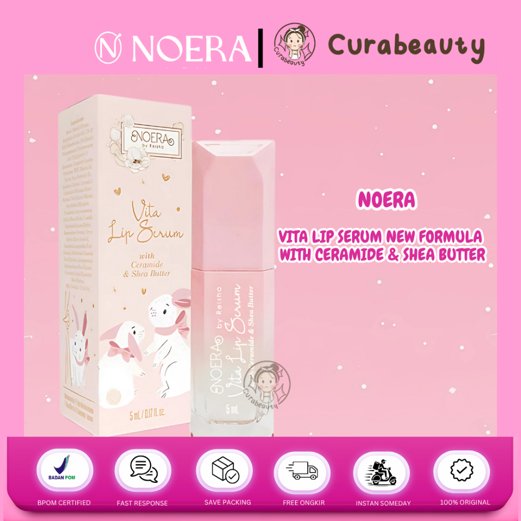 •CURABEAUTY• MANADO NOERA VITA LIP SERUM NEW FORMULA WITH CERAMIDE & SHEA BUTTER