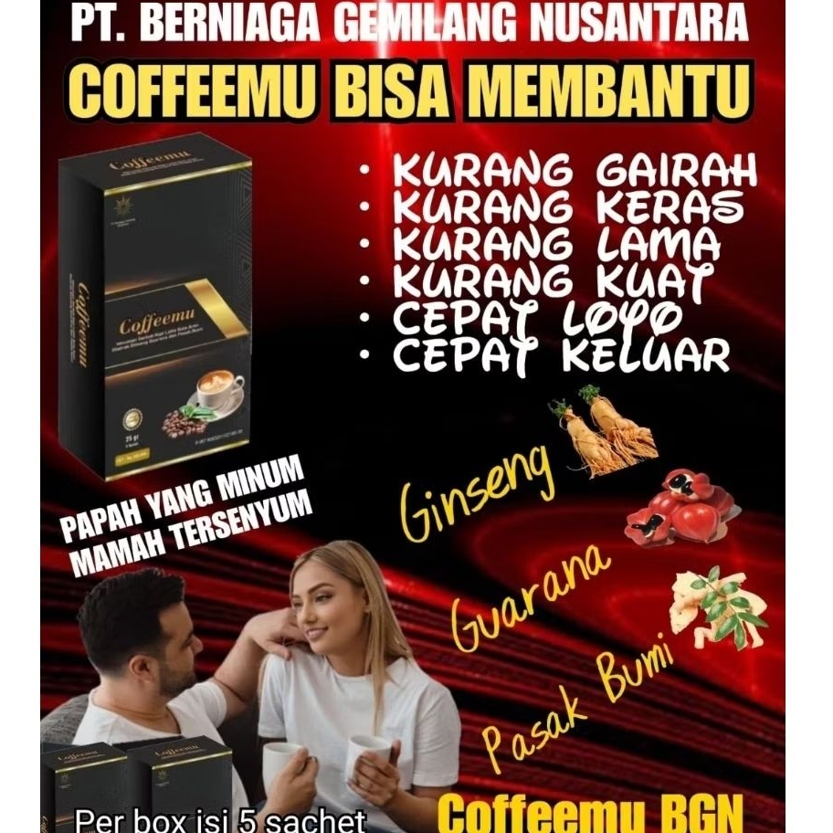 

Coffeemu BGN Kopi Ginseng Kopi Pria Dewasa