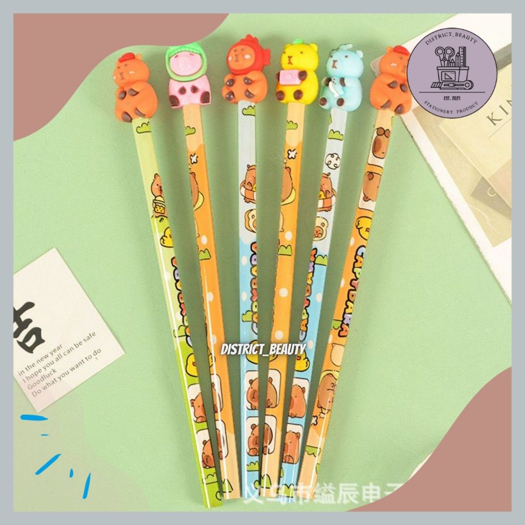 

PENSIL CAPYBARA SATUAN PENSIL BONEKA CAPYBARA PENSIL KAYU 2B CAPYBARA BONEKA LUCU TERMURAH