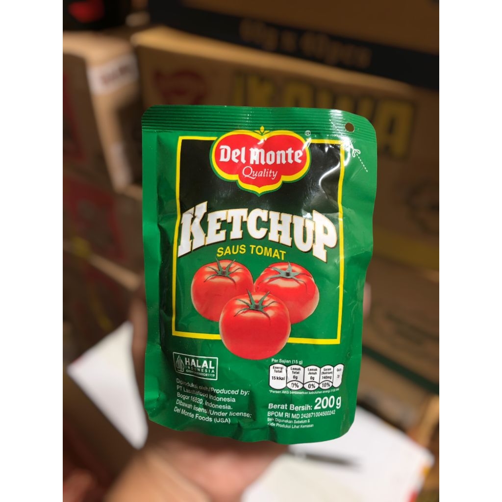 

Delmonte saos tomat pouch 200 gram