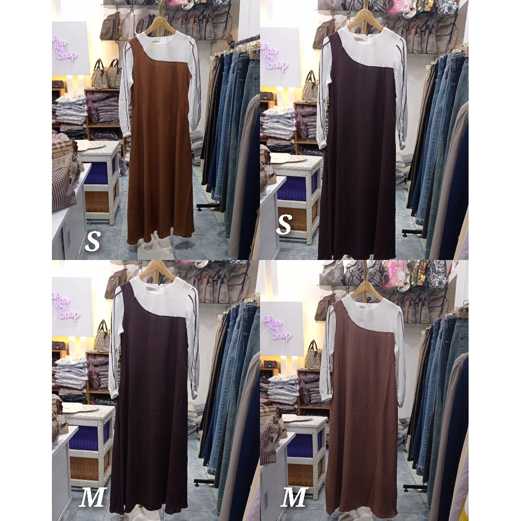 Gamis putih mix warna by DnL Luxury