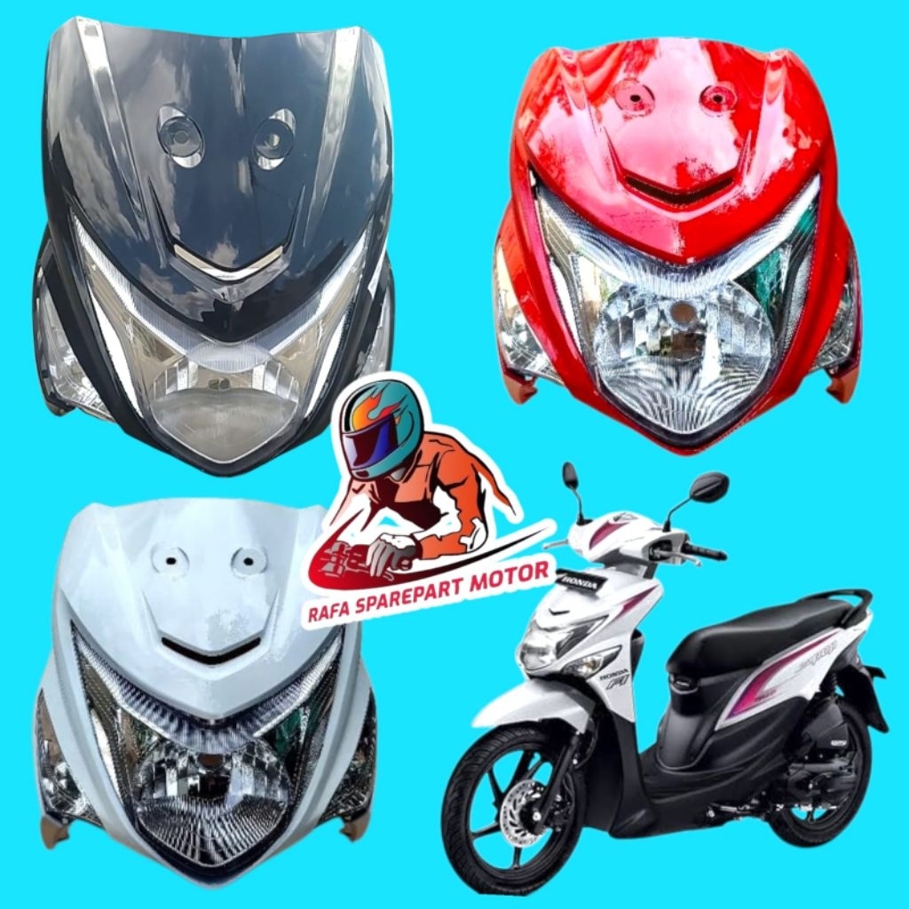 1 SET TAMENG DEPAN BEAT POP HITAM, PUTIH, MERAH