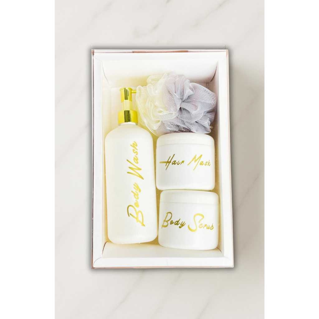 Hampers Gift Box Hampers Wedding Hampers Kado Pernikahan Estetik Peralatan Mandi Botol Refil