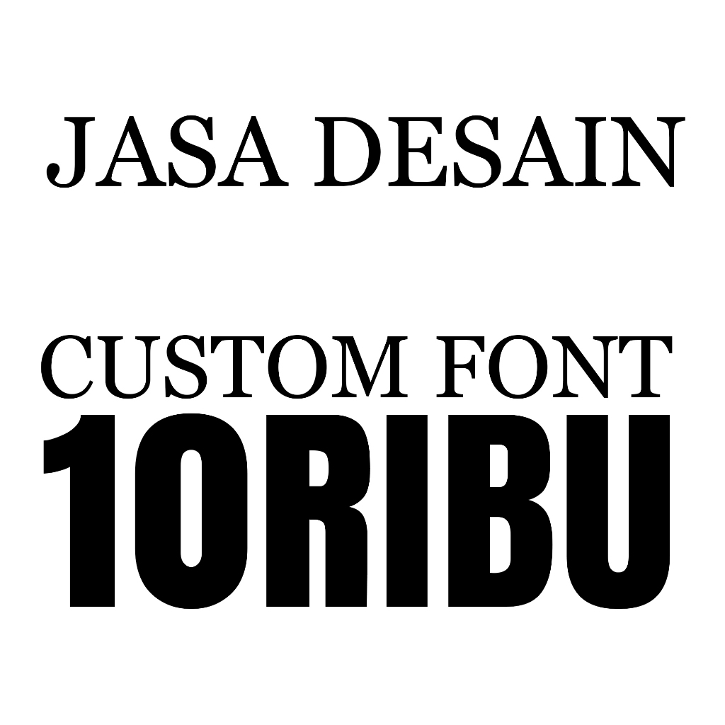 Jasa Desain Custom Font - BARU