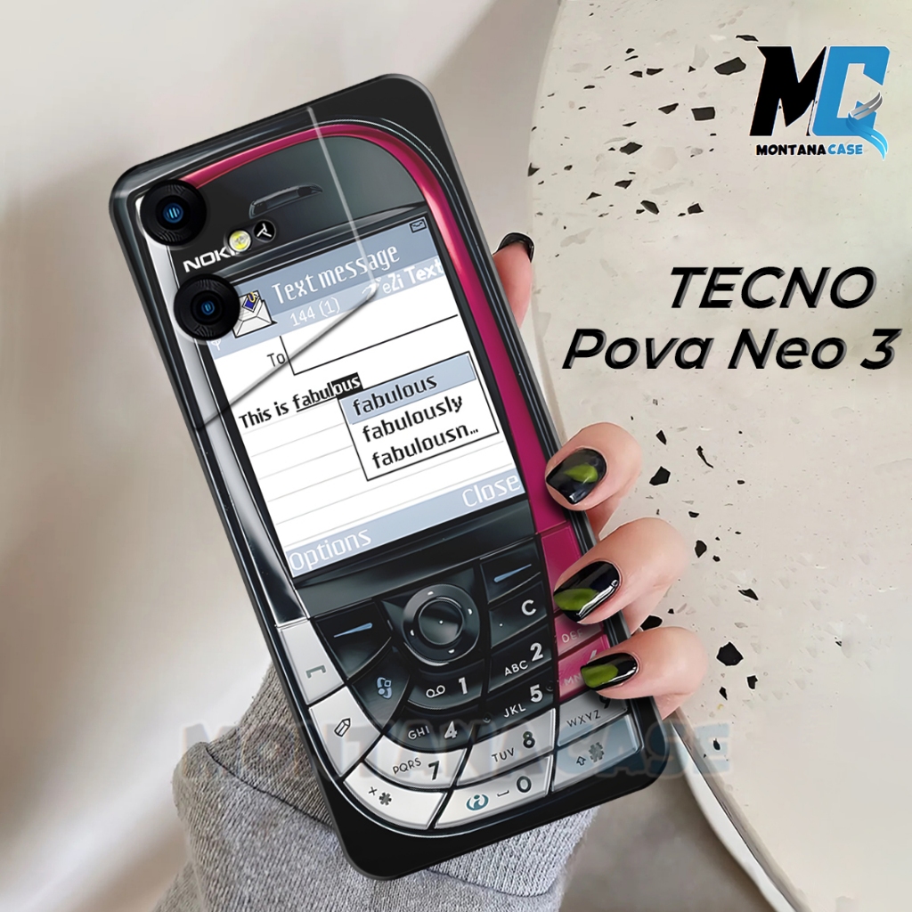 Silikon Case Tecno Pova Neo 3 4G Terbaru 2025 - Casing UV Printable HD Motif Bergambar HP Jadul Akse