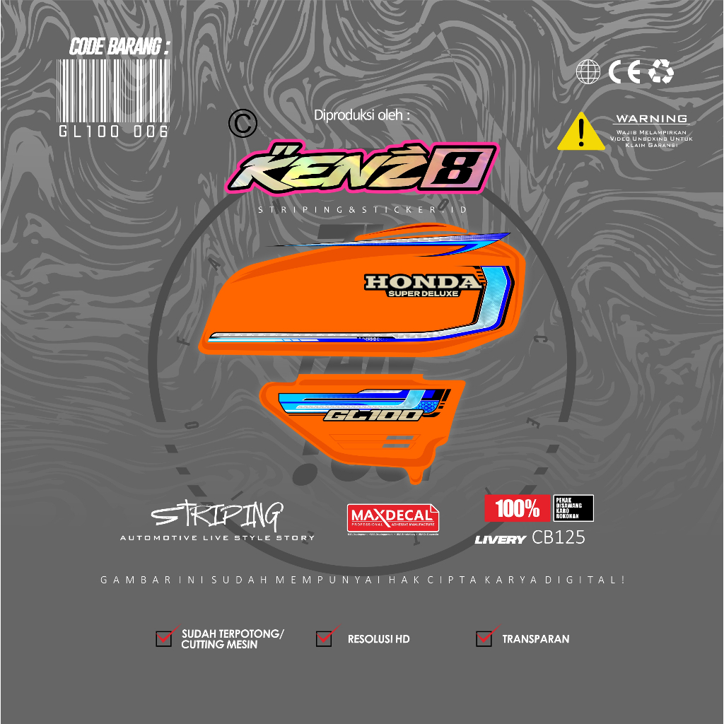 striping gl 100 simple dayli use striping gl100 k5 transparan
