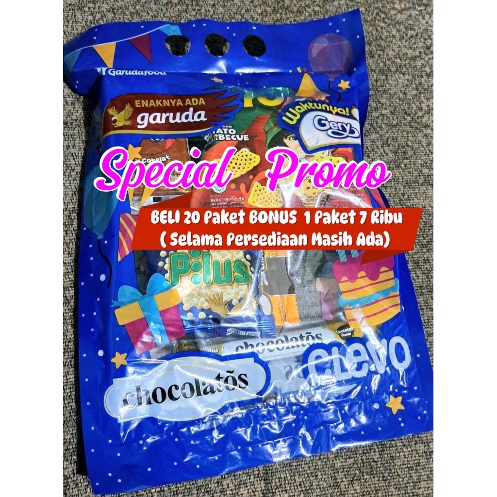 

PAKET SNACK ULTAH MURAH TP8-RB145 PLASTIK JUMBO 32cm x 38cm