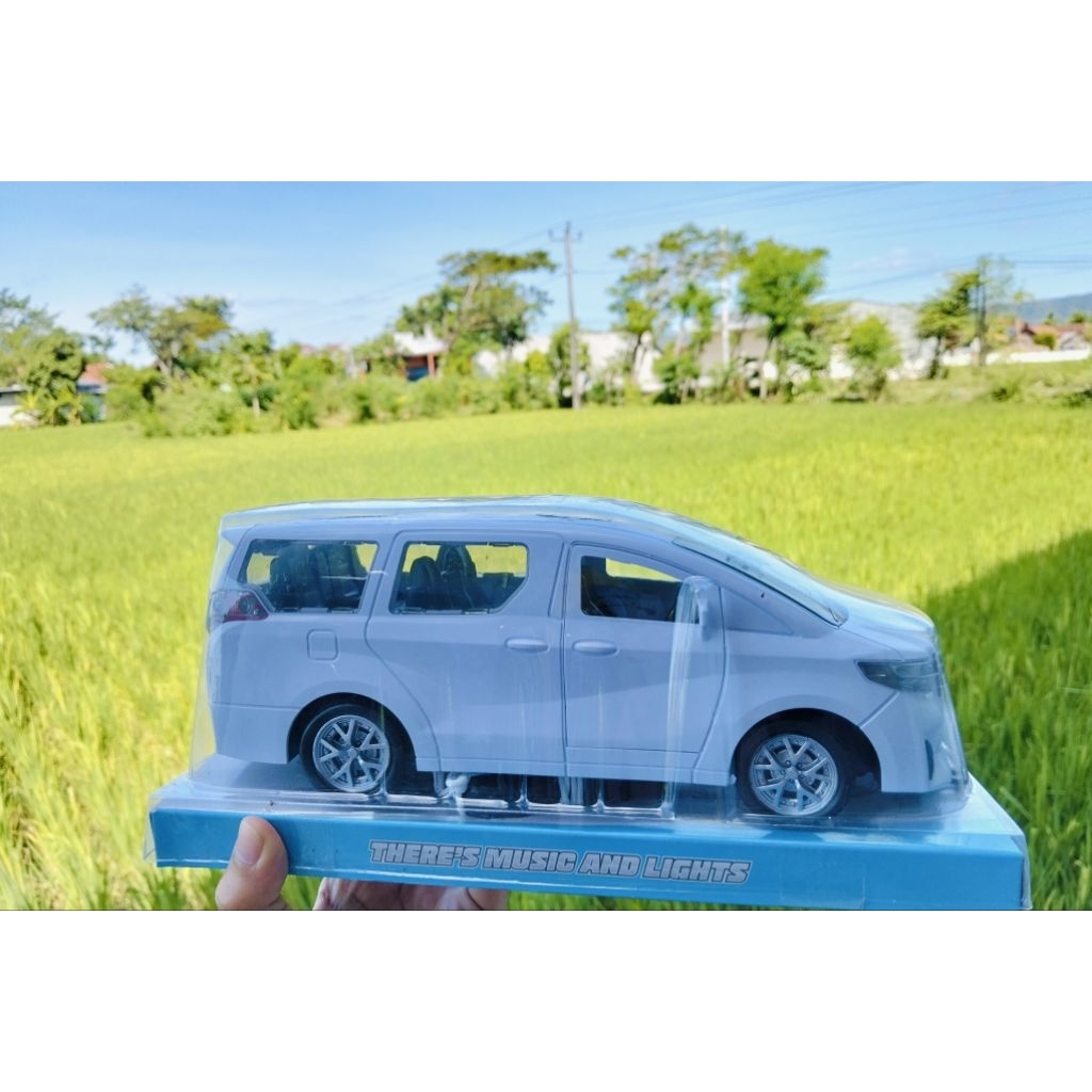 Mainan Mobil Toyota Alphard/Mobil Alphard Basuri/Alphard Basuri Telolet/Miniatur Toyota Alphard