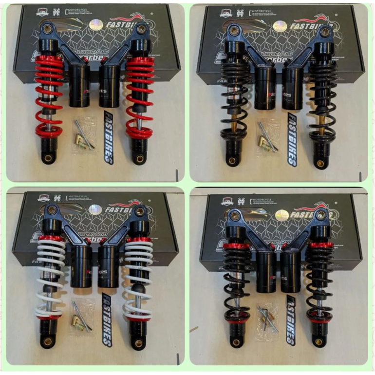 Shockbreaker Shock Bebek Tabung Atas Model GOG Black Fast Bikes 280mm 320mm 340mm 360mm Supra Vega k