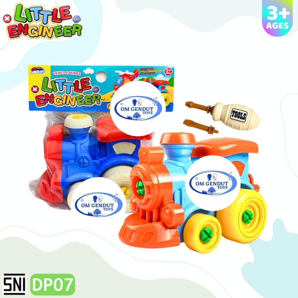 Mainan DIY Train Kereta Bongkar Pasang OCT5743