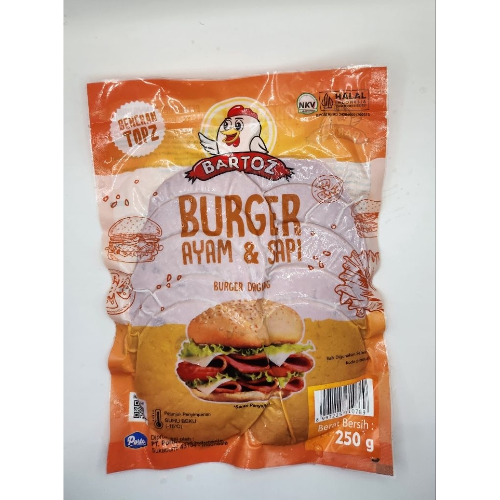 

Bartoz Daging Burger 250gr