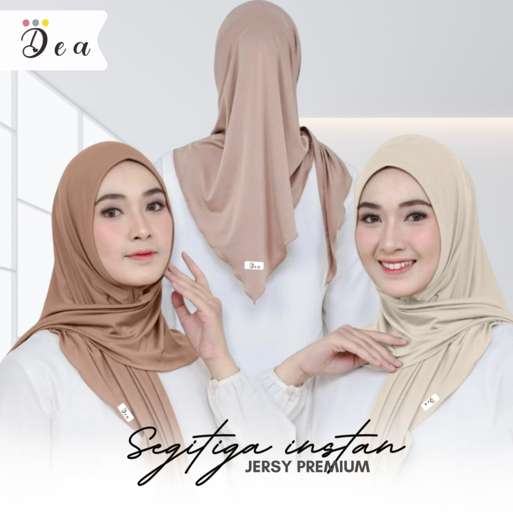 HIJAB INSTAN SEGITIGA JERSEY/JILBAB SEGITIGA INSTAN JERSEY SUPER
