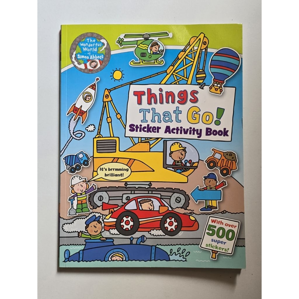 Things That Go Sticker Activity Book