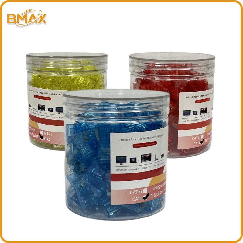 Konektor RJ45 Cat6 Telebit Connector RJ 45 Cat 6 Semua tembaga 100pcs