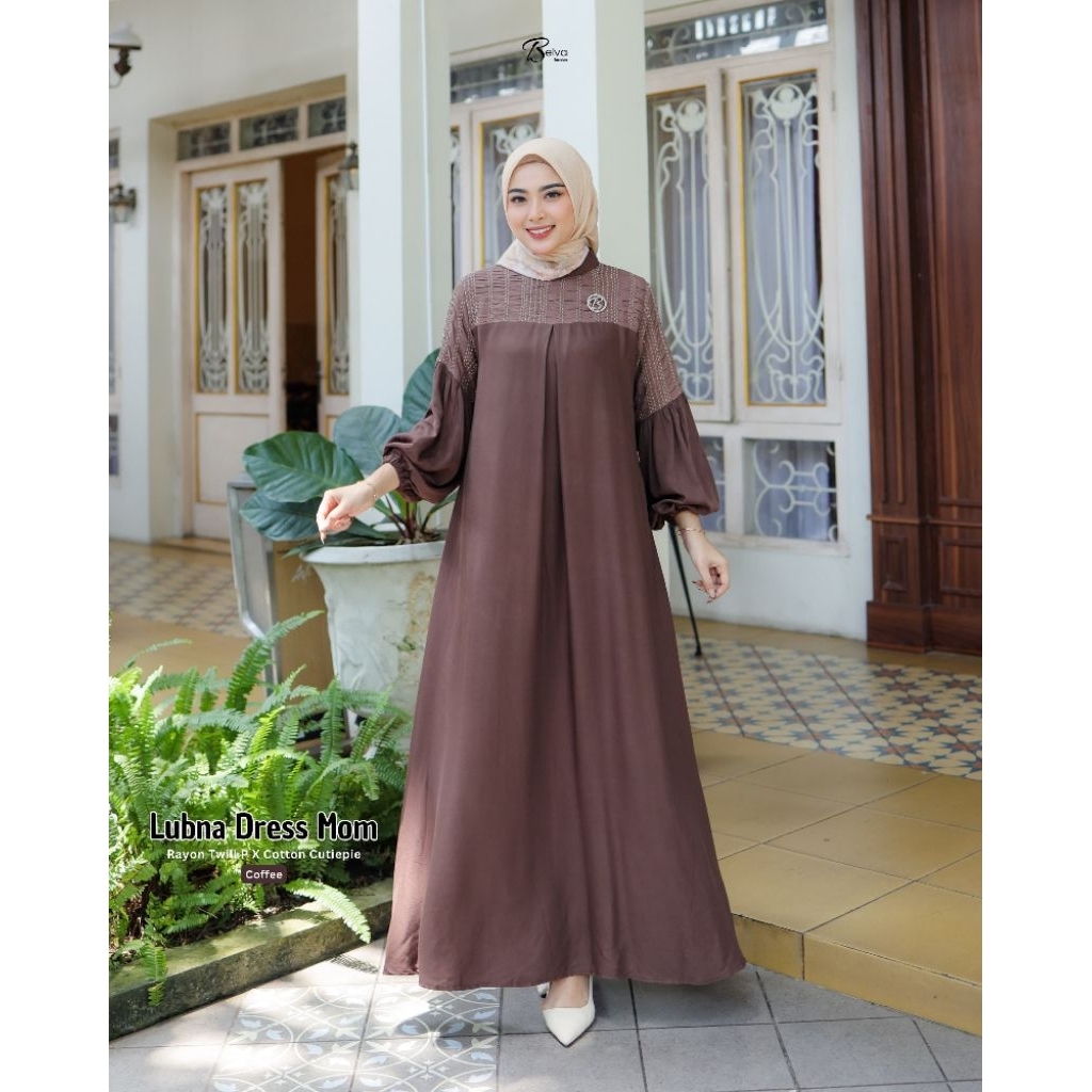 lubna dress gamis rayon