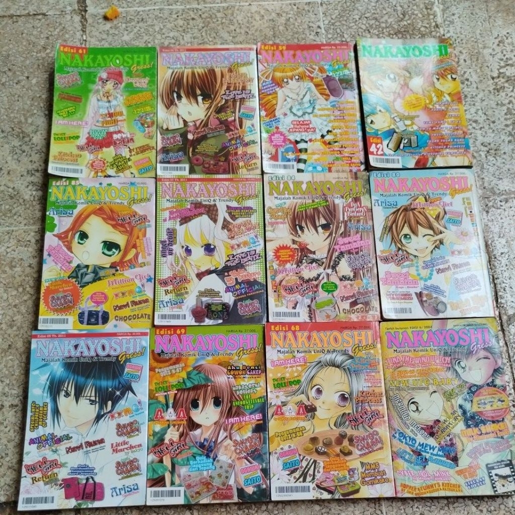 komik nakayoshi gress tahun  /majalah komik remaja