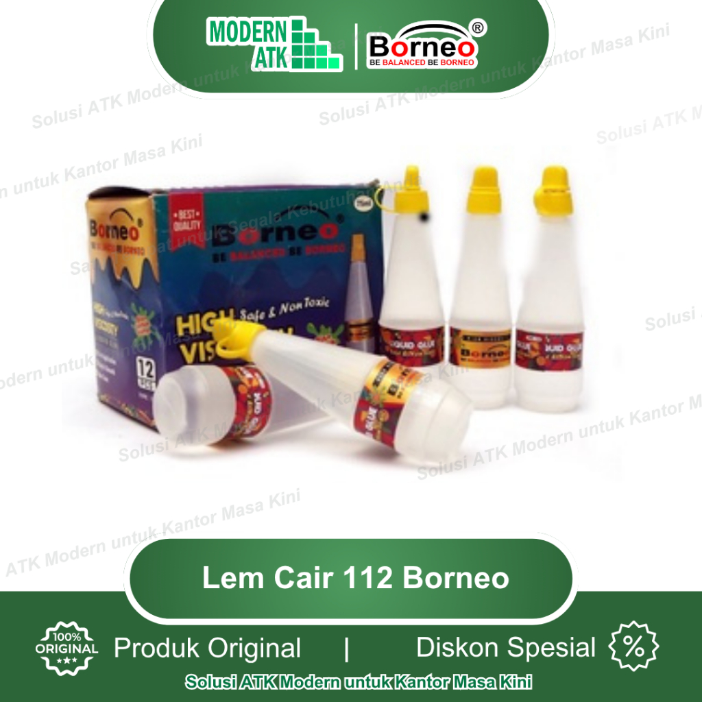 

12 PC - Lem cair 112 BORNEO 75ml