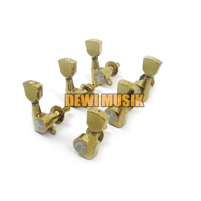 DRYER GITAR ELEKTRIK R3-L3 MODEL TULIP WARNA GOLD AG664 / ACOUSTIC GUITAR TUNING PEGS (SC2818)