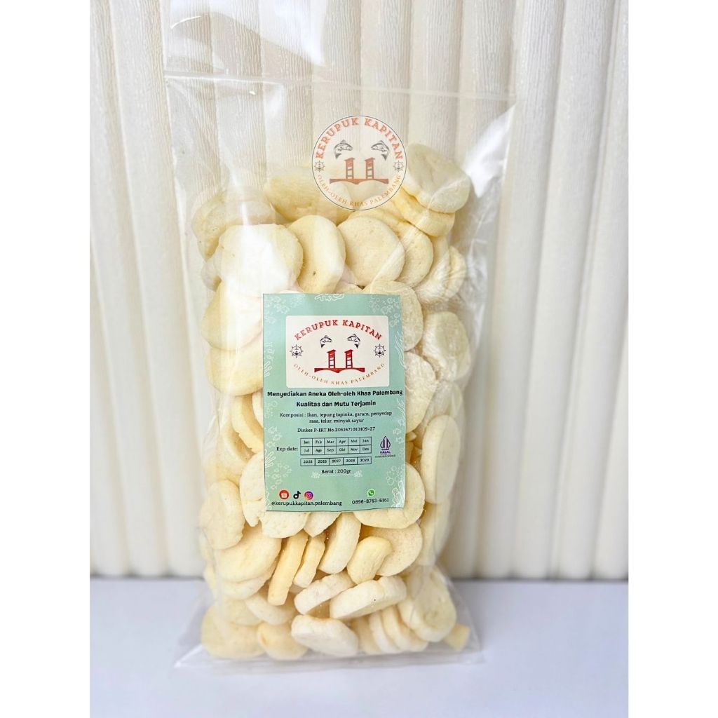 

Kerupuk Mini Kualitas SUPER Ikan Tenggiri Asli Khas Palembang Kemasan 200gr