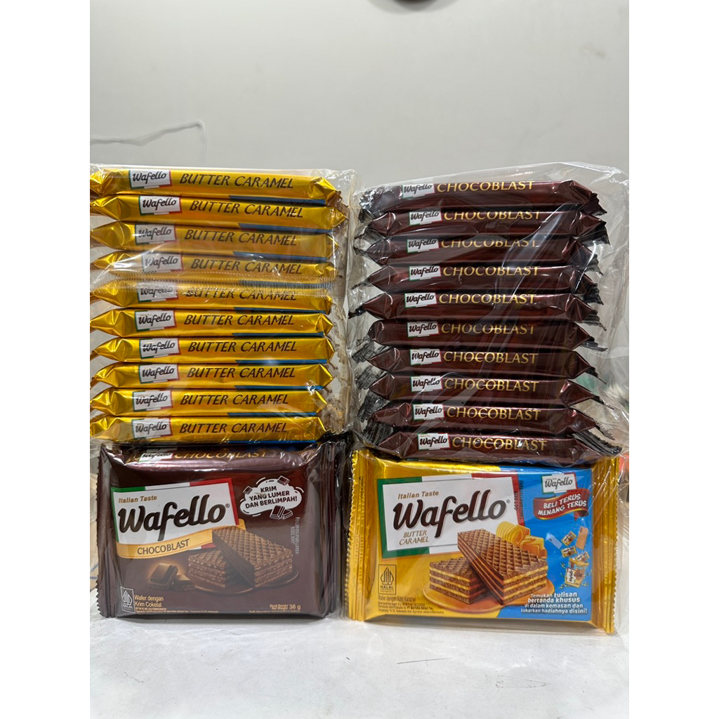 

WAFELLO 2000 WAFEL MURAH ENAK per bag isi 10pcs Binjai