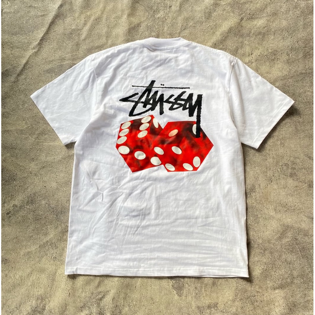 T-shirt stussy dadu los angels unisex full tag stussy kaos stussy full tag