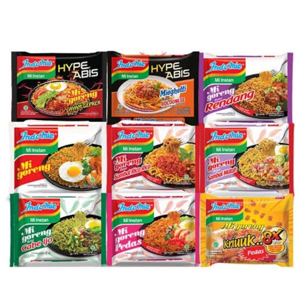 

Indomie goreng all variant