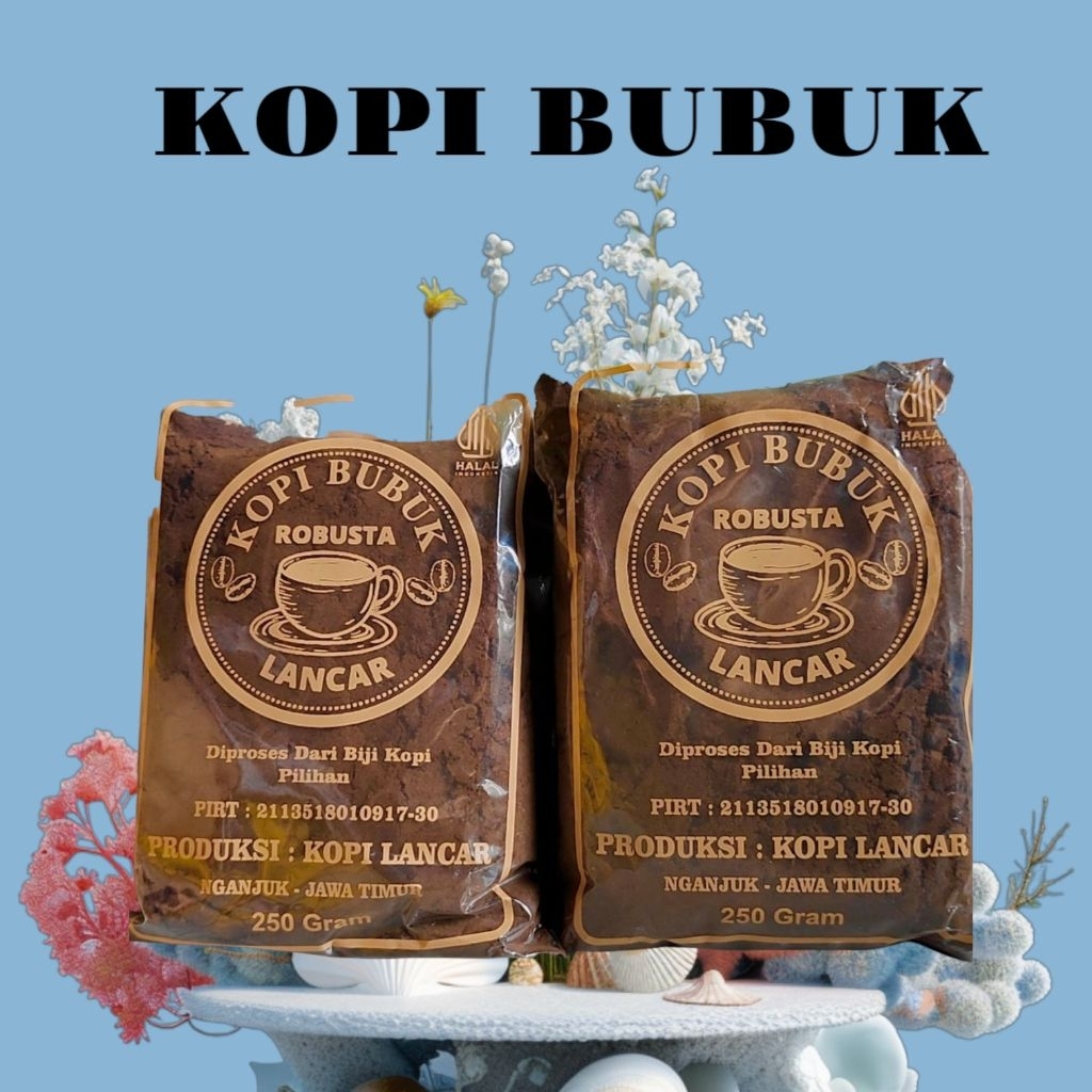 

KOPI BUBUK ROBUSTA LANCAR - KODE 48/ 1000 gram