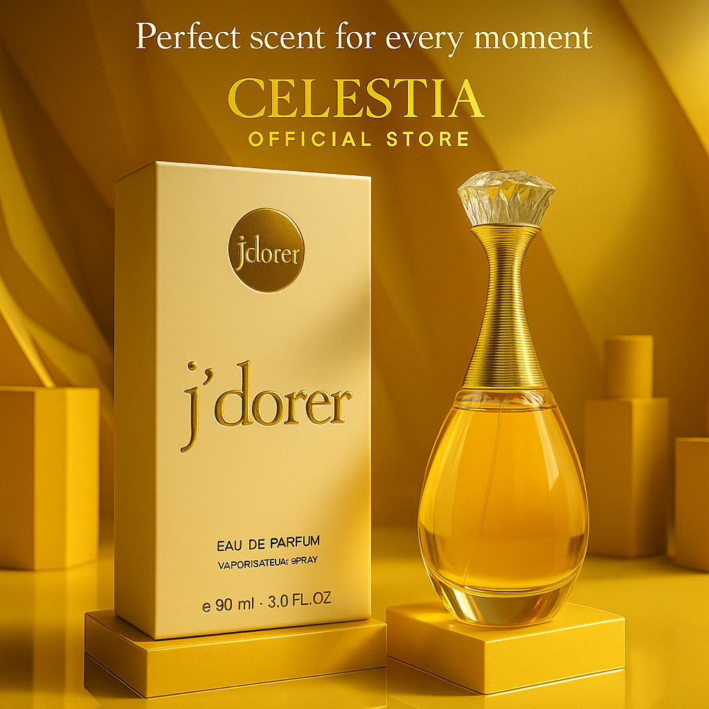 Parfum Wanita J'dorer Gold EDP 30ML dan 90ML Aroma Manis Wangi Tahan Lama