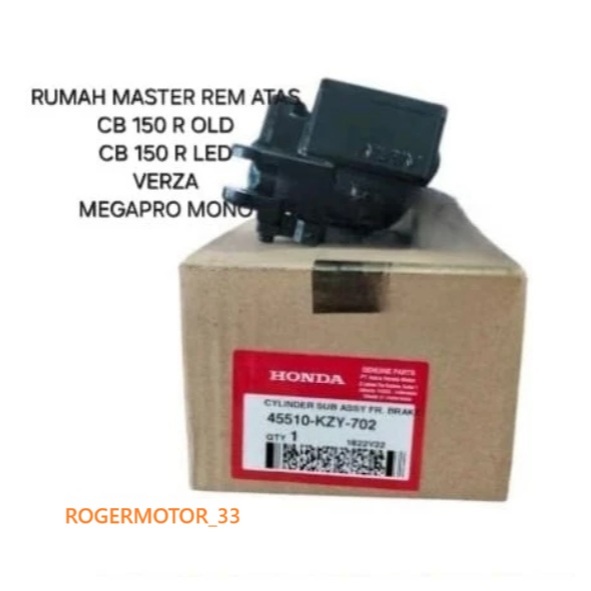 RUMAH MASTER REM ATAS HONDA CB 150 R CB150R OLD LED VERZA MEGAPRO MONO ORIGINAL 45510-KZY-702