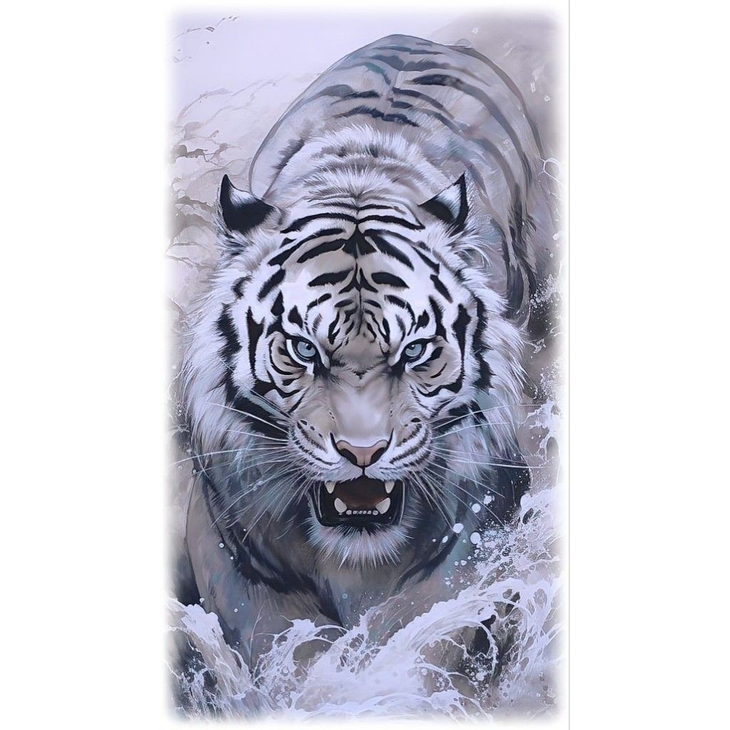 

stiker 3D harimau keren, stiker print sudah cutting, size 15 x 20 cm, bahan anti air