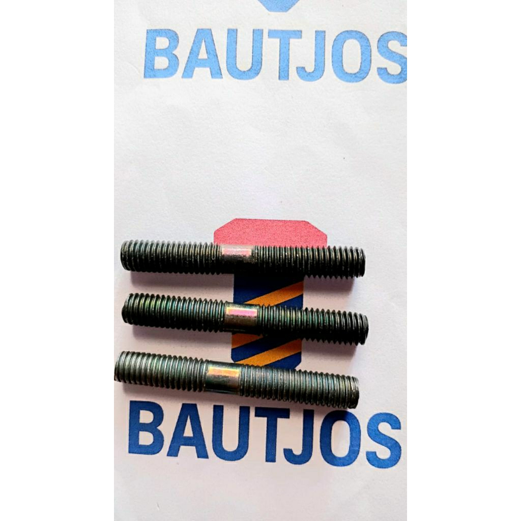 Baut Tanam M8 x M8 / Baut manipol / Manifold / Baut Knalpot / Silinder blok mesin :1. Biasa dipake d