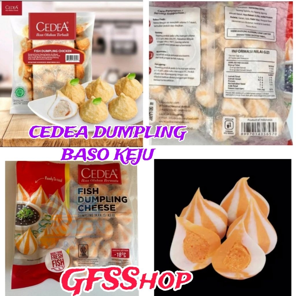

Kode E. Cedea Dumpling Keju Baso isi keju 500gram Cheese Dumpling