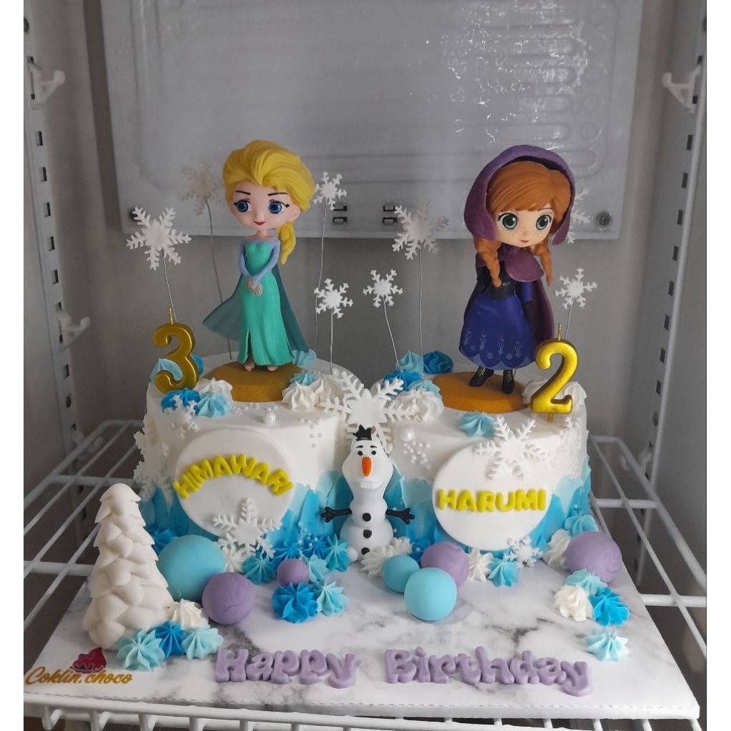 

kue ulang tahun frozen elsa frozen anna / cake birthday frozen
