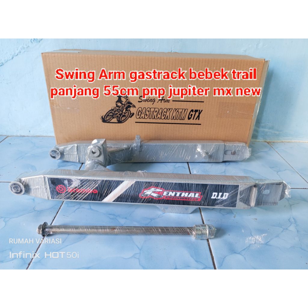 SWING ARM GASTRACK BEBEK GTX PNP JUPITER MX NEW PANJANG 55CM CUSTOM