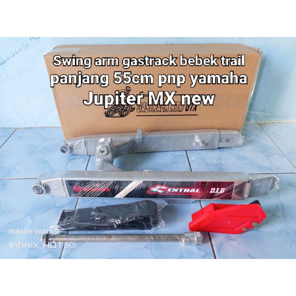 SWING ARM GASTRACK BEBEK GTX PNP JUPITER MX NEW PANJANG 55CM CUSTOM