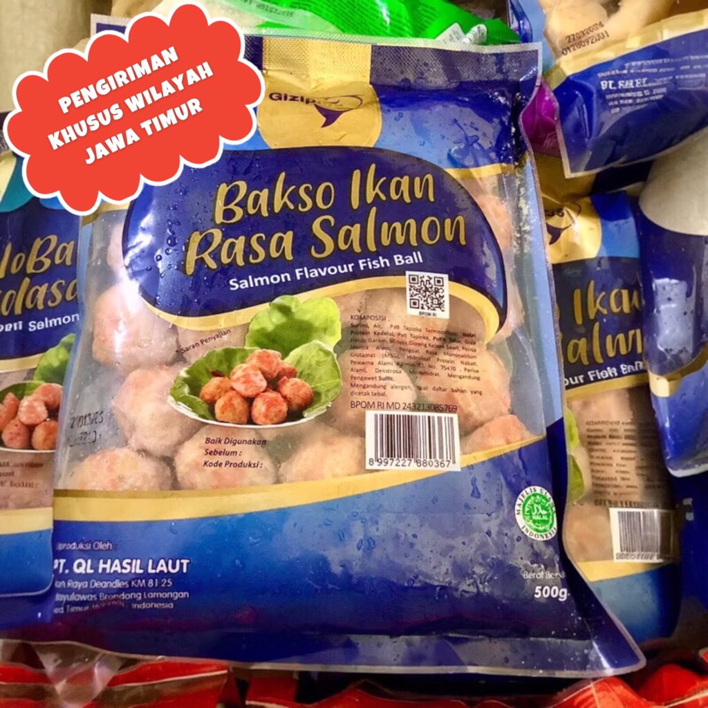 

Giziplus Bakso Ikan Rasa Salmon 500gr "DIJAMIN ENAKKK
