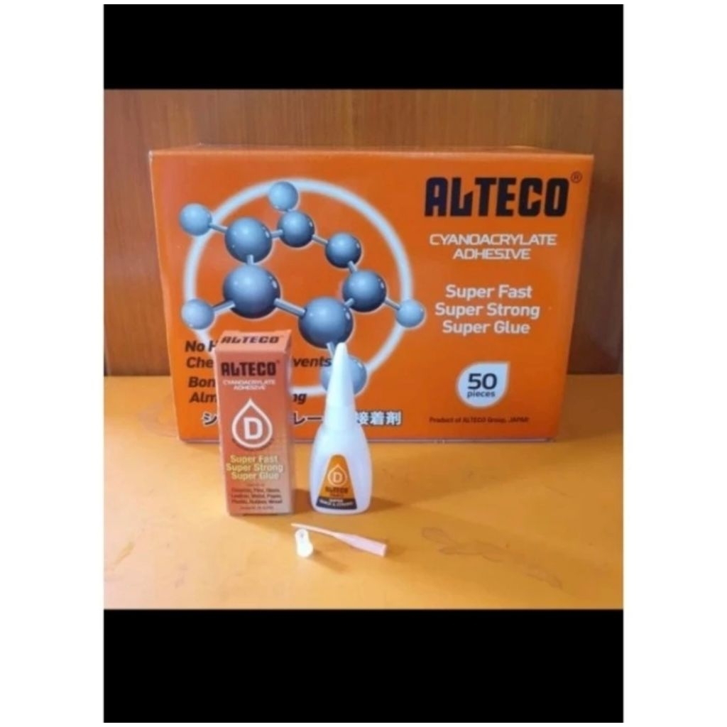 

Lem alteco lem D 20g oren instant super power glue isi 12pcs (B)