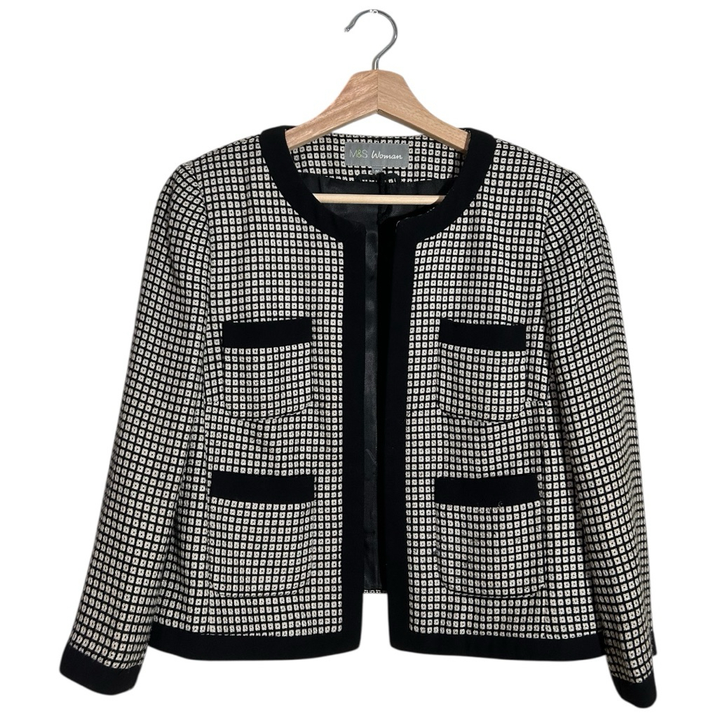 M&S Marks and Spencer Crop Blazer Preloved