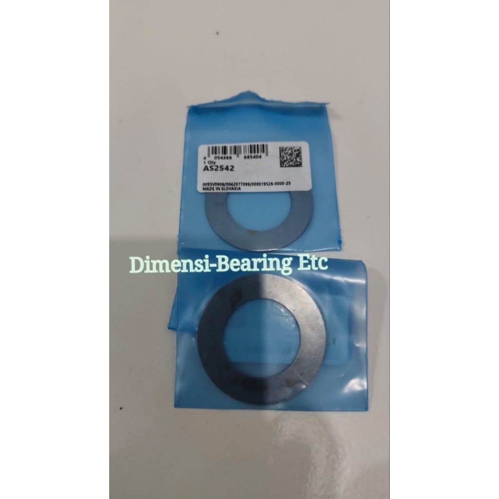 AS 2542 / AS2542 PLAT NEEDLE ROLLER BEARING