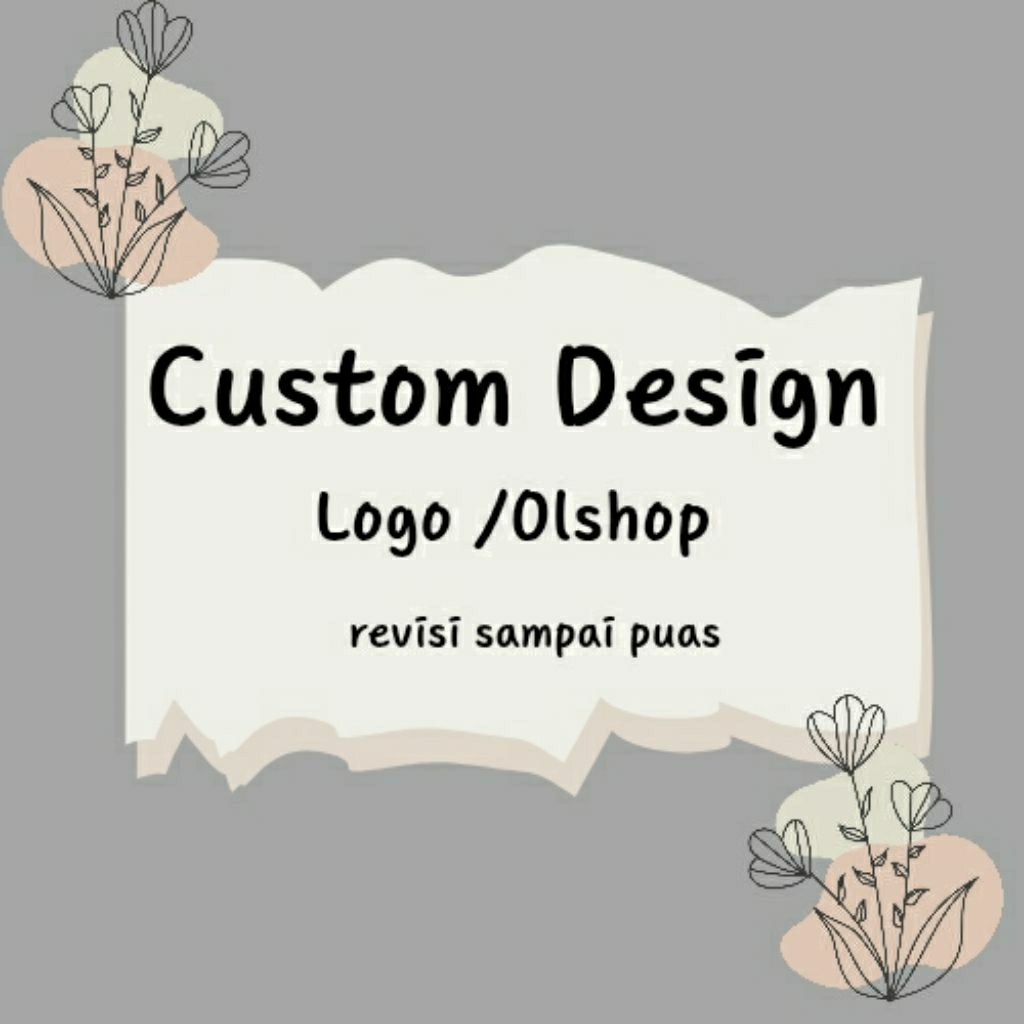 

jasa custom logo stiker olshop sederhana